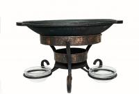 Садж чугунный 45 см + Подставка под садж "Шелковый путь Премиум"