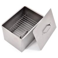 Коптильня двухъярусная 380х280х270мм нерж. 0,8мм
