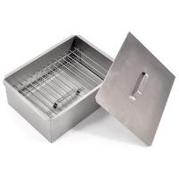 Коптильня двухъярусная 380х280х170мм нерж. 0,5мм