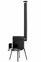 Очаг для казана диам.450мм (казан 22л) разборный усиленный с дымоходом