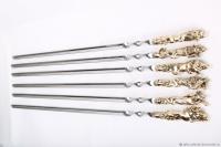 Набор шампуров с декоративным литьем "Охота" (6 шт)