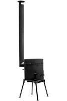 Очаг для казана диам.730мм (казан 100л) разборный усиленный с дымоходом