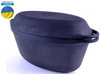 Кастрюля "Утятница" Syton 280х180х125мм, V=3,5 л с крышкой-сковородой