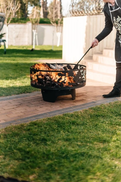 Очаг круглый "Олени"