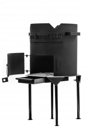 Печь для казана разборная усиленная с дверцей, диам.300мм(казан 4,5-6л)