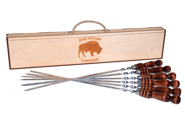 Подарочный набор шампуров "Беловежский"