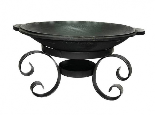 Садж чугунный 40 см + подставка "Афина"