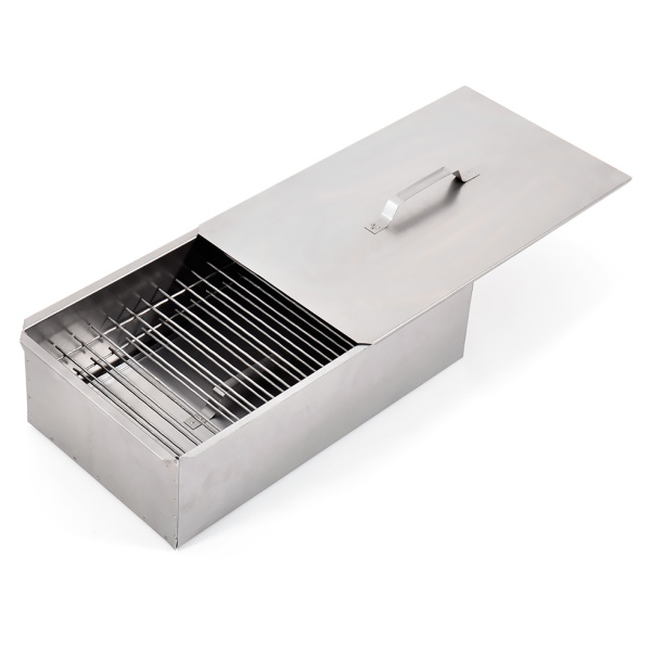 Коптильня двухъярусная 480х280х270мм нерж. 0,8мм