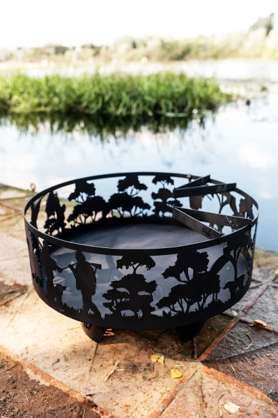 Очаг круглый "Охотники"