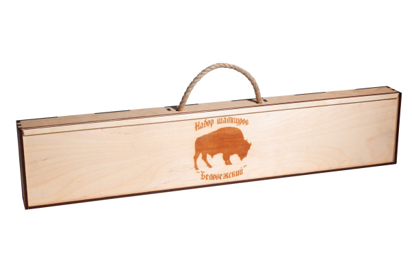 Подарочный набор шампуров "Беловежский"