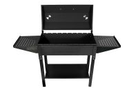Мангал "Дачный BBQ" разборный с боковыми столиками и крышкой, толщ. 2мм