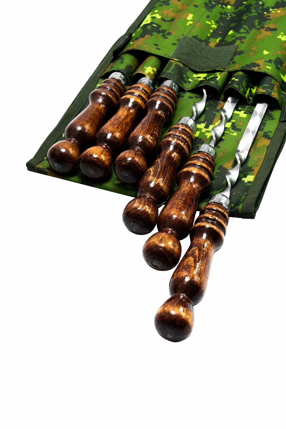 Набор шампуров в чехле "Охотничий"