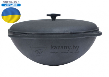 Казан украинский Syton 6 литров с крышкой чугунной