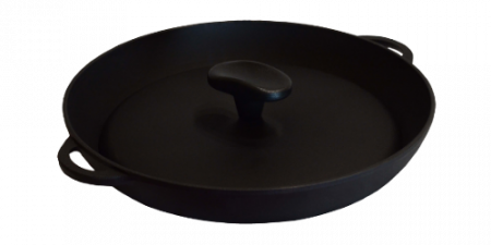 Сковорода гриль SYTON 340х40мм, круглая, с прессом