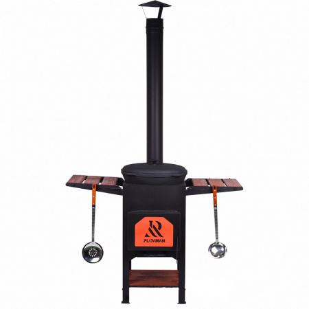 Печь "Plovman" + Казан 12л Syton с чугунной крышкой