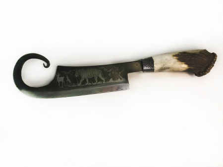 Узбекский топорик с ручкой из рога