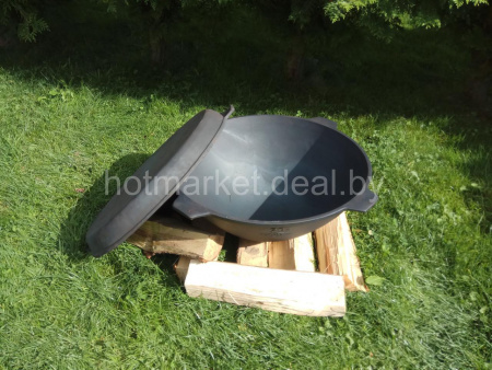 Казан чугунный Легмаш 20 литров с крышкой - жаровней диам. 500 мм