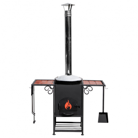 Очаг "Самарканд" + Казан узбекский 12 литров (круглое дно)