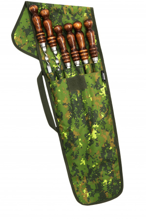 Набор шампуров в чехле "Охотничий"