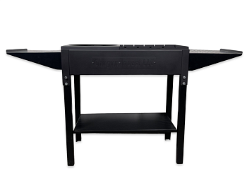 Мангал "Дачный" разборный с боковыми столиками и крышкой