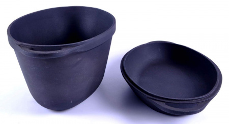 Кастрюля "Утятница" Syton 320х200х130мм, V=5 л с крышкой-сковородой