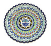 Тарелка "Риштан" с резным краем диам.28см