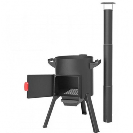 Очаг "Берель" на 12 литров + Казан 12л Syton с чугунной крышкой